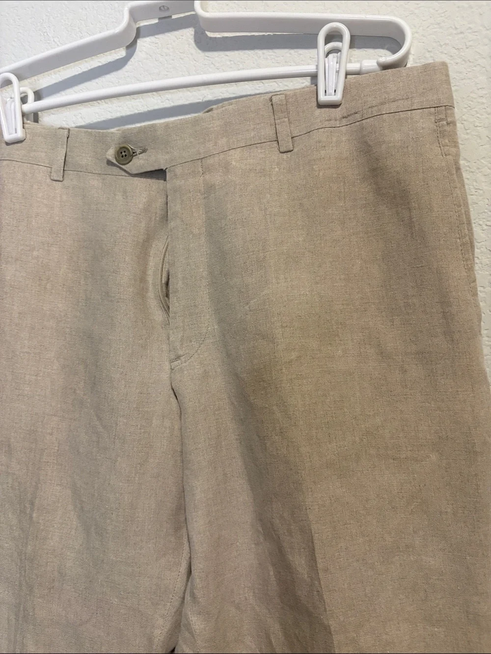 Nordstrom Men's shop Lightweight linen Dress Pants in Tan waist 36